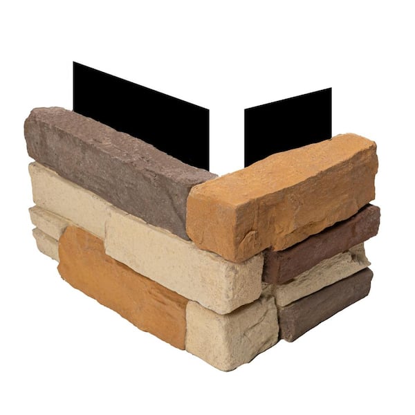15 in. x 6 in. Desert Tan Stone Veneer Siding Corners