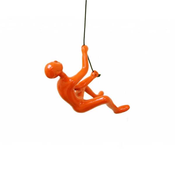 HomeRoots 6 in. Resin Orange Unthemed Hanging Decor