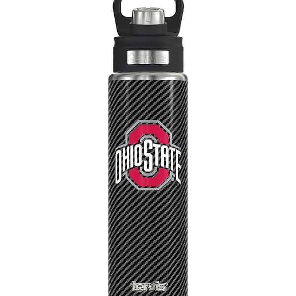 Tervis CL OHIO ST CFIBER 24OZ Wide Mouth Water Bottle Powder Coated Stainless Steel Standard Lid