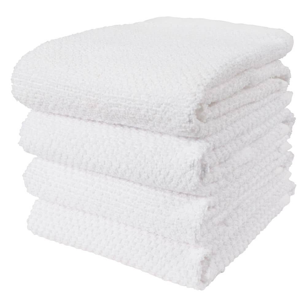 KAF Home White Kitchen Towels, 10 Pack, 100% Cotton - 20 x 30, Soft and  Functional Multi-Purpose, Baking, Cooking, Cleaning, Printing,  Monogramming