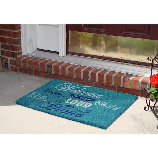 Nedia Home 33093 SuperScraper Coir Doormat Blue 