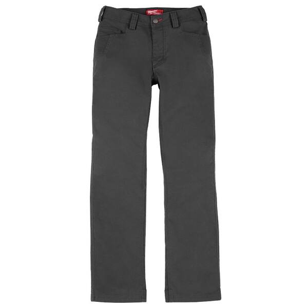 Milwaukee Women's Size 12 Gray Cotton/Polyester Work Pants with 7