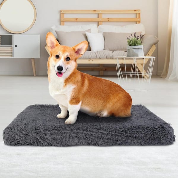 cenadinz S-22 x 18 x 8 in Soft Plush Orthopedic Pet Bed Slepping Mat Cushion for Small Dog Cat Pink