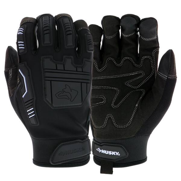 Husky X-Large Synthetic Leather Performance Impact Work Glove With ...