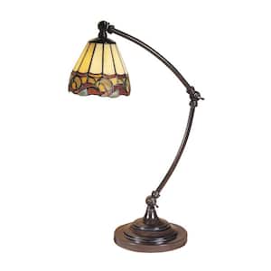19.5 in. Ainsley Mica Bronze Desk Lamp