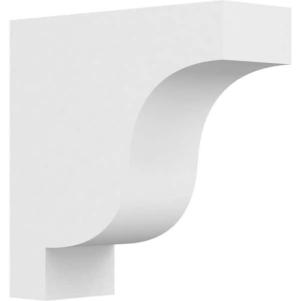 Ekena Millwork 3 in. x 10 in. x 10 in. Standard Newport Architectural Grade PVC Corbel