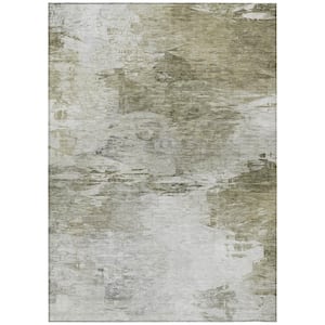 Chantille ACN595 Taupe 5 ft. x 7 ft. 6 in. Machine Washable Indoor/Outdoor Geometric Area Rug