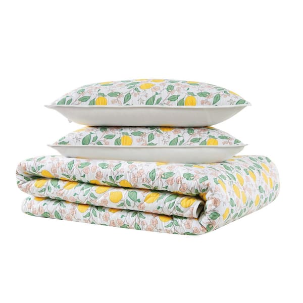 Brooklyn Loom Verbena 3-Piece Multi Cotton Full/Queen Quilt Set