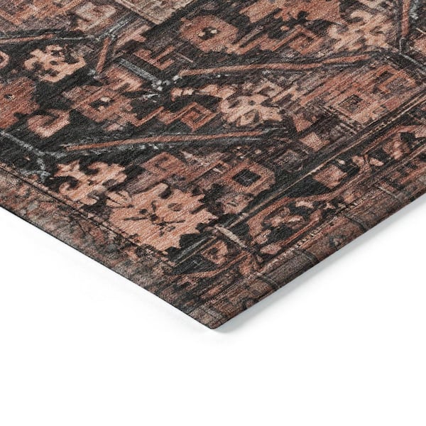 Chantille Machine Washable Indoor/Outdoor Abstract ACN1727 Terracotta 3 ft. x 4 ft. Area Rug