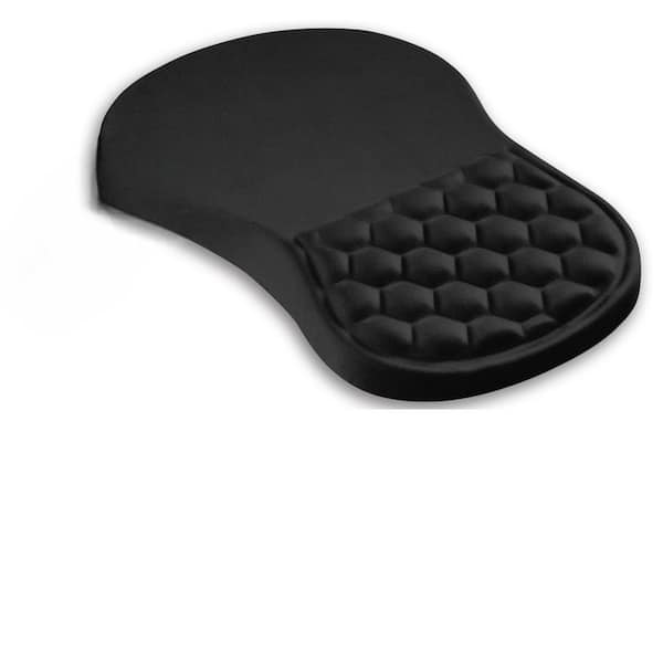 "Memory Foam Mouse Pad Wrist Support with Massage Bulge-Carpal Tunnel Pain Relief, 12x8 Inch, Black"