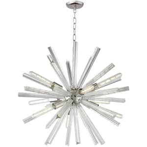 Sputnik 9-Light Polished Nickel Chandelier