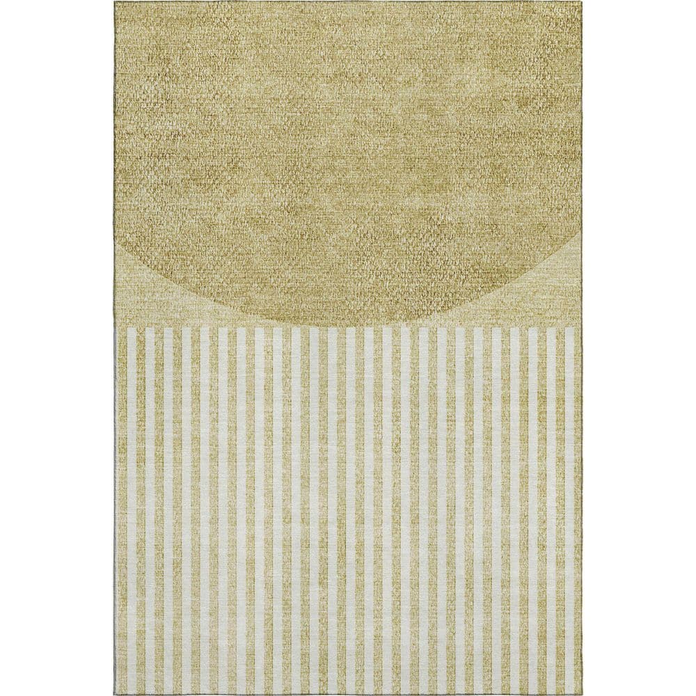 Mayfield Premium Machine Washable Abstract AMF2134 Wheat 3 ft. x 4 ft. Area Rug price history on PriceWatchPro