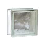 Nubio 4 in. Thick Series 8 in. x 8 in. x 4 in. (8-Pack) Wave Pattern Glass Block (Actual 7.75 x 7.75 x 3.88 in.)