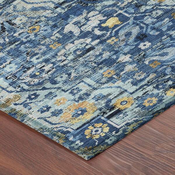 Chantille Machine Washable Indoor/Outdoor Abstract ACN2782 Navy 2 ft. x 3 ft. Accent Rug