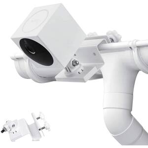 Wyze Cam Outdoor Weatherproof Gutter Mount - Best Viewing Angle for Your Surveillance Camera in White (1-Pack)