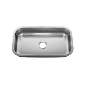 30 in. Undermount Single Bowl 18-Gauge 304 Stainless Steel Workstation Kitchen Sink