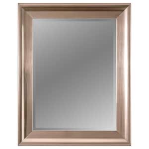 24 in. x 30 in. Traditional Brushed Nickel Framed Wall Vanity Mirror