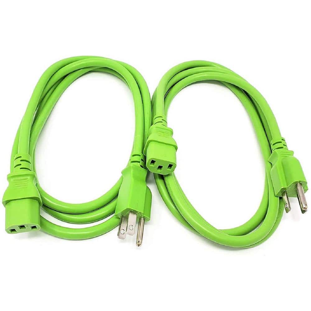 200 ft Power Extension Cord Outdoor ＆ Indoor Heavy Duty 10 Gauge Prong SJTW (Green) Lighted end Extra Durability 10 AMP 125 Volts 1250 Watts by Lif - 3