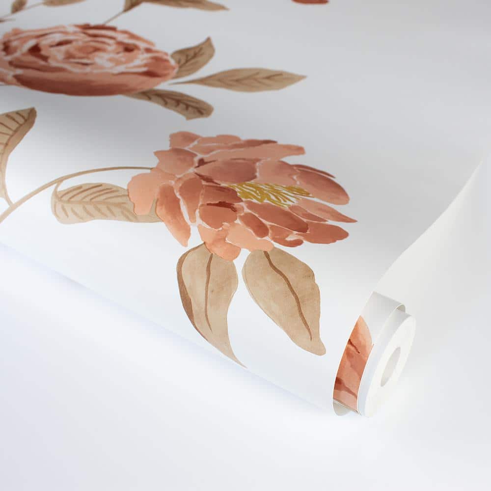 Scarlet Rose Self-Adhesive Peel and Stick Wallpaper