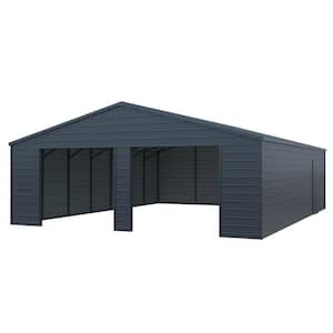 25 x 33 ft. Heavy-Duty Metal Garage Shed, Q235 Steel Building w/ Side Door for Vehicle Parking and Workshop(825 sq. ft.)