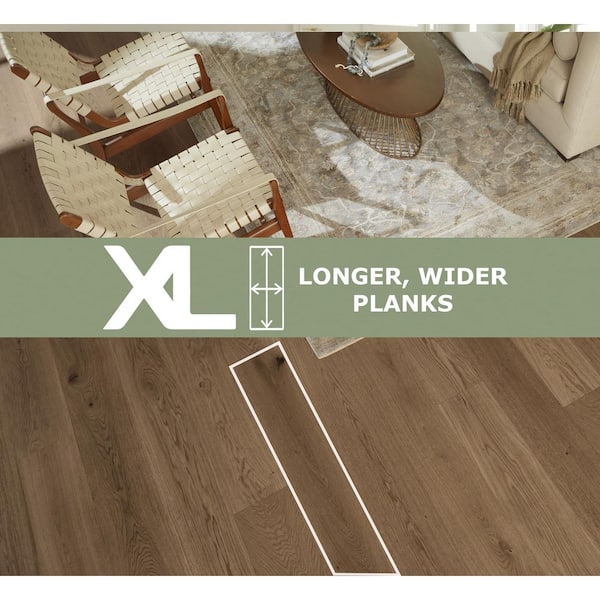 Durango XL Hickory 9/16 in T x 8.66 in. W Tongue and Groove Wire Brushed Engineered Hardwood Flooring (31.25 sqft/case)