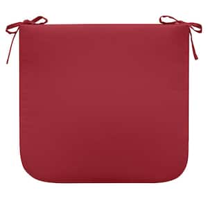 19 in. L x 18 in. W Ruby Red Outdoor Rectangular Red Seat Cushion