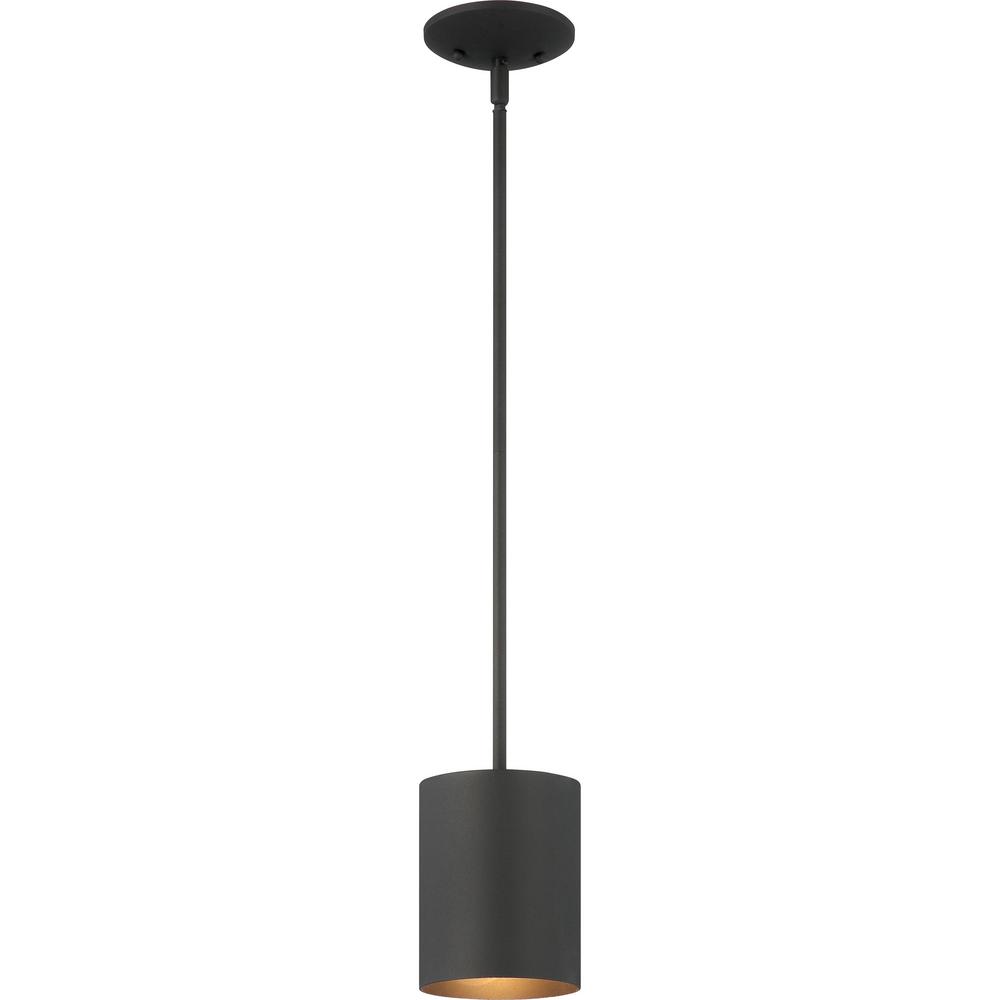 Volume Lighting Mini 1-Light Black Aluminum Integrated LED Indoor