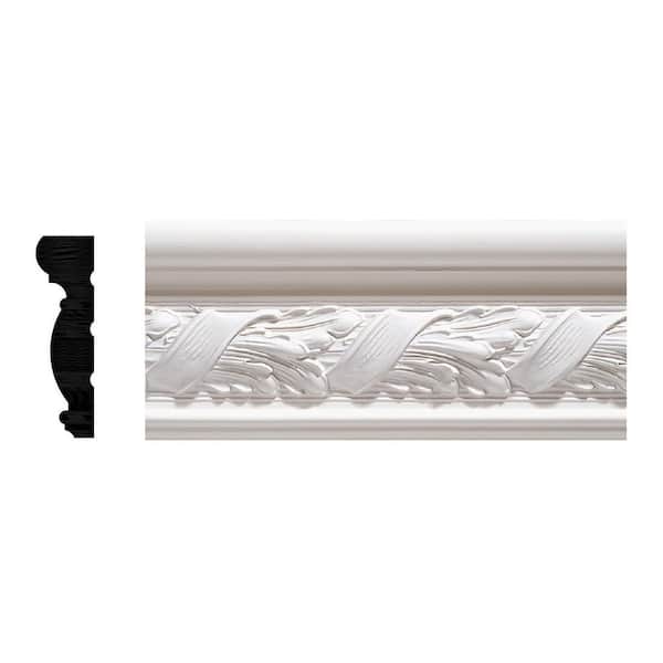 V29RTO-4FT 0.937 in. D X 3.25 in. W x 47.5 in. L Primed White Hardwood Chair Rail Moulding
