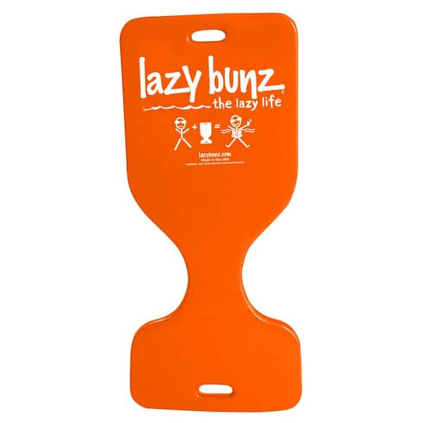 Lazy Bunz Comfortable Saddle Foam Floating Lounger, Sunset Orange