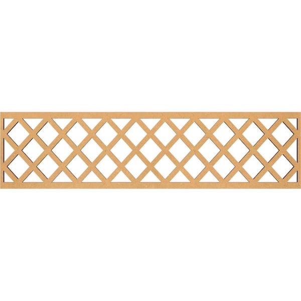 Ekena Millwork Manchester Fretwork 0.375 in. D x 47 in. W x 12 in. L MDF Wood Panel Moulding