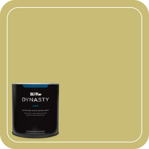 BEHR DYNASTY 1 qt. Home Decorators Collection #HDC-SP16-02 Pistachio Shortbread Satin Enamel Interior Stain-Blocking Paint & Primer