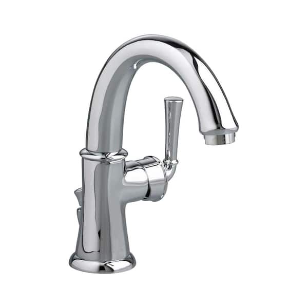 American Standard Portsmouth Monoblock Single Hole Single Handle Mid-Arc Bathroom Faucet with Speed Connect Drain in Polished Chrome