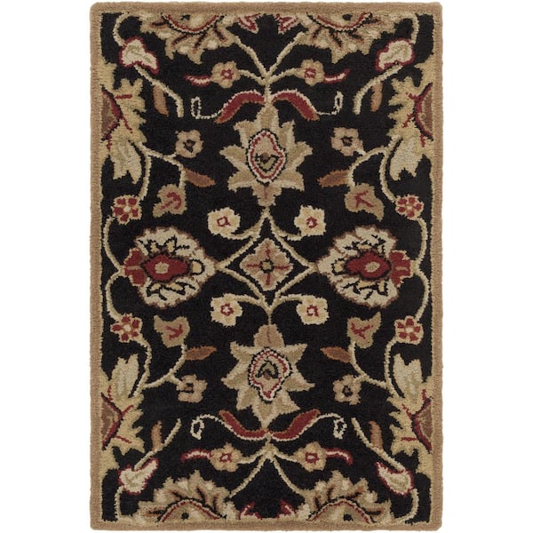Livabliss Cambrai Charcoal 2 ft. x 3 ft. Indoor Area Rug