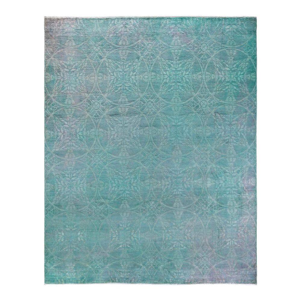 Overdyed Blue 8 ft. x 10 ft. Solid Wool Indoor Area Rug price history on PriceWatchPro