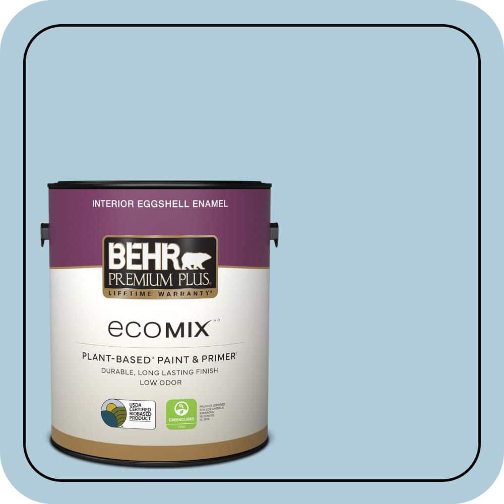 1 gal. #S500-2 Essex Blue Eggshell Enamel EcoMix Plant-Based Interior Paint & Primer price history on PriceWatchPro