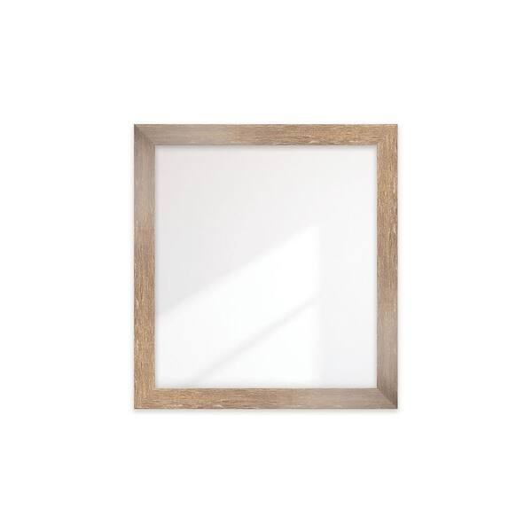 BrandtWorks Urban Rustic Farmhouse Accent Framed Wide Wall Mirror 37 in. W x 40 in. H