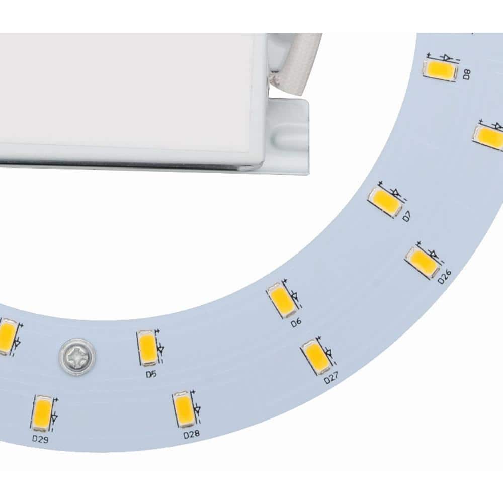 6'' White Aluminum Dimmable LED Retrofit Lighting Kit