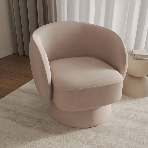 Leisuremod Accent Chair Upholstered in Velvet Armchair with