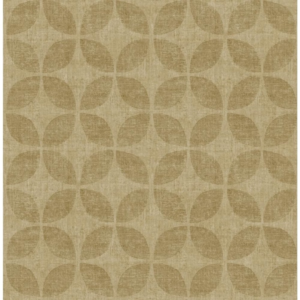 A-Street Prints Polaris Gold Geometric Paper Strippable Roll (Covers 56.4 sq. ft.)