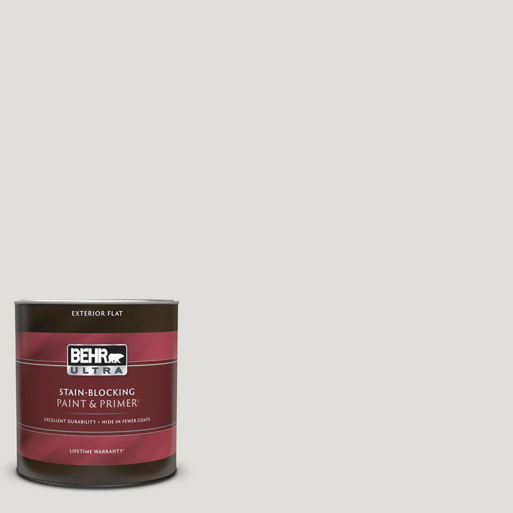 BEHR ULTRA 1 qt. MQ323 Statuesque Flat Exterior Paint & Primer 485004