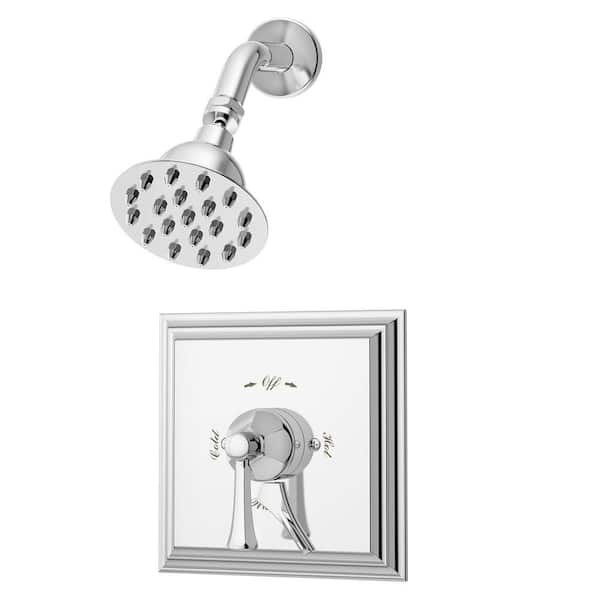 Symmons Canterbury 1-Handle with Integrated Diverter Tub and Shower Faucet Trim Kit in Chrome (Valve Not Included)
