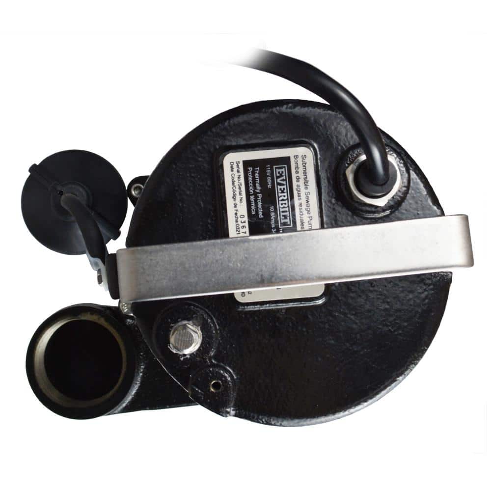 1/2 HP Black Cast Iron Sewage Ejector Pump