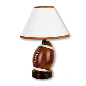 13.5 in. Brown Standard Light Bulb Bedside Table Lamp