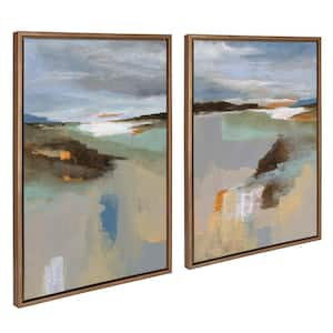 Sylvie Big Sur I and II by Nikita Jariwala Gold Framed 2-Piece Art Set 23 in. x 33 in.