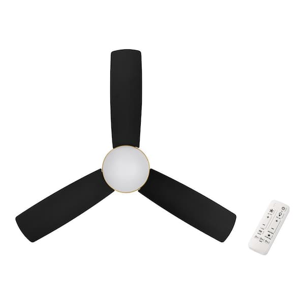 Hampton Bay Blaketon 46 in. Indoor/Covered Outdoor Matte Black
