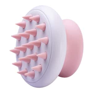 Scwubba Handheld Bathing Brushing and Massaging Soft Flexible Grooming Pet Comb Pink