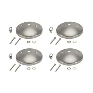 5 in. Brushed Pewter Modern Canopy Kit (4-Pack)
