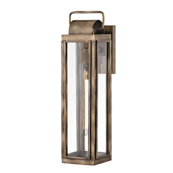 Sag Harbor 1-Light Burnished Bronze Hardwired Outdoor Wall Lantern Sconce