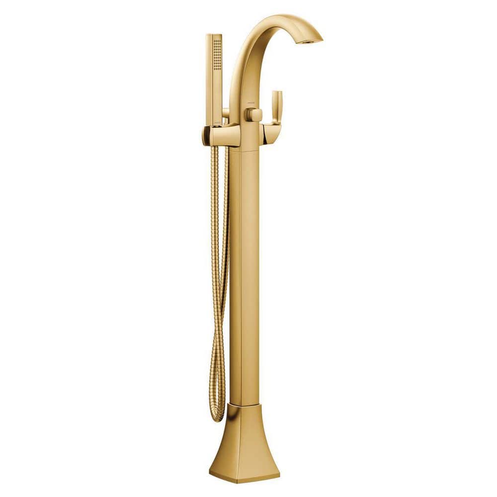 Voss Single-Handle Freestanding Tub Faucet with Handshower in Brushed Gold price history on PriceWatchPro