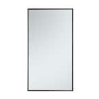 Medium Rectangle Black Modern Mirror (36 in. H x 20 in. W)
